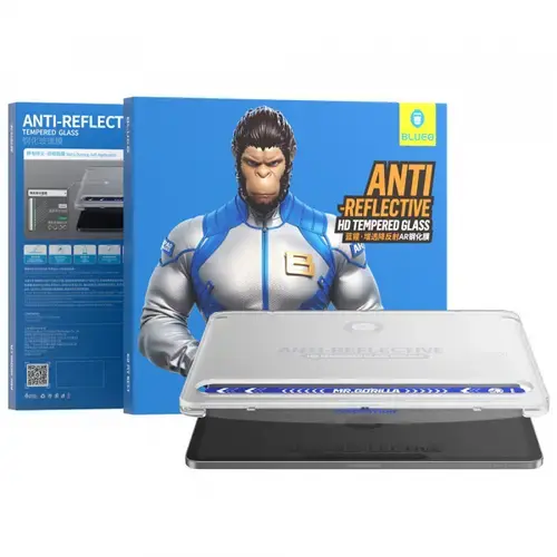 Folie de protectie Ecran Blueo Anti-Reflective HD Applicator Pro pentru Apple iPad Pro 11 (2024), Sticla Securizata, Full Glue