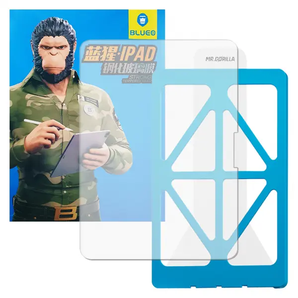 Folie de protectie Ecran Blueo HD Applicator Pro pentru Apple iPad Air 13 (2024), Sticla Securizata, Full Glue