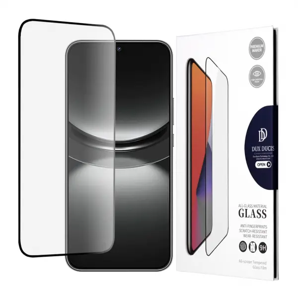 Folie de protectie Ecran DUX DUCIS pentru Huawei nova 12, Sticla Securizata, Edge Glue, Neagra