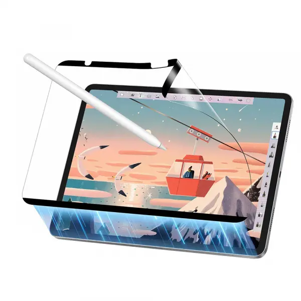 Folie de protectie Ecran ESR Paper Feel Magnetic pentru Apple iPad (2025) / (2022), Plastic