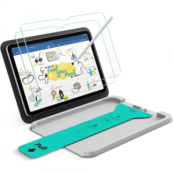 Folie de protectie Ecran ESR Paper Feel UltraFit pentru Apple iPad (2025) / (2022), Plastic, Set 2 bucati