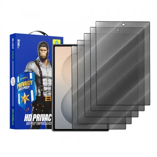 Folie de protectie Ecran Exterior Privacy Blueo Anti-Peep pentru Samsung Galaxy Z Fold8 F971, Sticla Securizata, Full Glue, Set 5 bucati