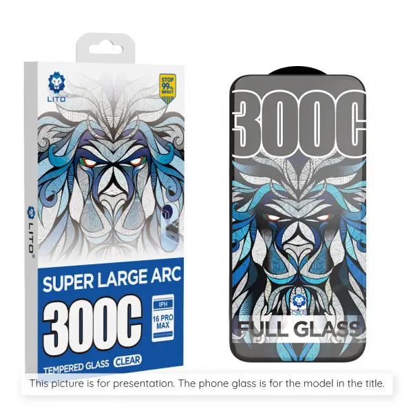 Folie de protectie Ecran Lito D+ Max 300C pentru Apple iPhone 17 Air, Sticla Securizata, Full Glue