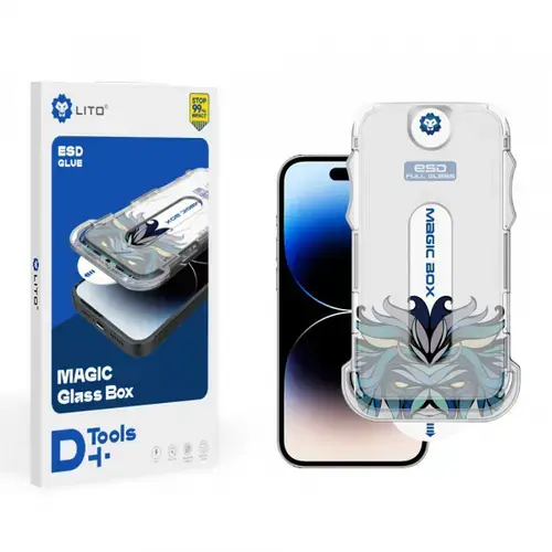 Folie de protectie Ecran Lito Magic Glass Box D+ Tools pentru Apple iPhone XS / X, Sticla Securizata, Full Glue