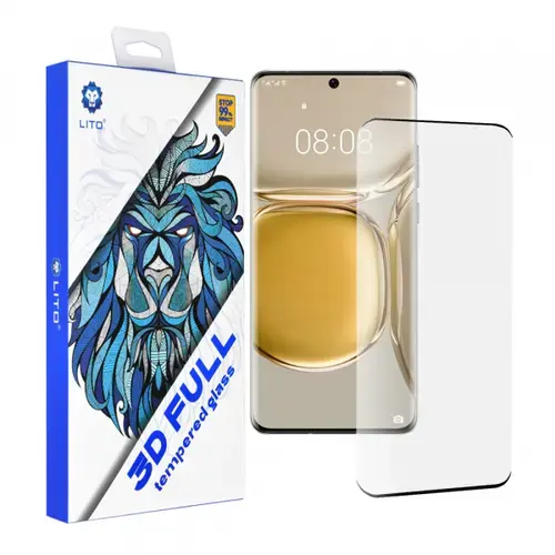 Folie de protectie Ecran Lito pentru Huawei P50 Pro, Sticla Securizata, Full Glue, 3D