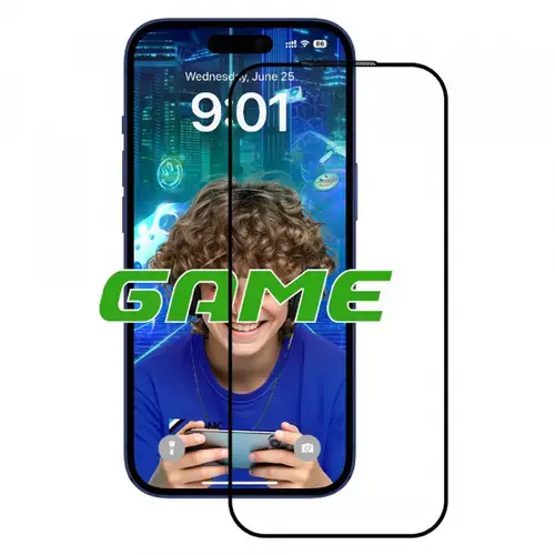 Folie de protectie Ecran Mata Anank 5X Reinforced pentru Apple iPhone 17 Pro Max, Sticla Securizata, Full Glue, 2.5D