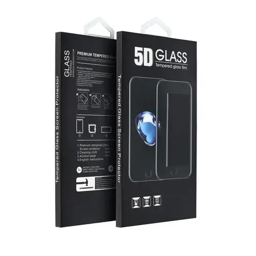 Folie de protectie Ecran OEM pentru Apple iPhone 12 / 12 Pro, Sticla Securizata, Full Glue, 5D, Neagra