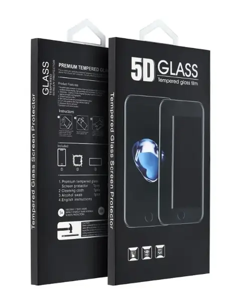 Folie de protectie Ecran OEM pentru Apple iPhone 16 Pro, Sticla Securizata, Full Glue, 5D, Neagra