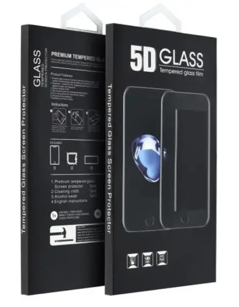 Folie de protectie Ecran OEM pentru Motorola Edge 50, Sticla Securizata, Full Glue, 5D, Neagra