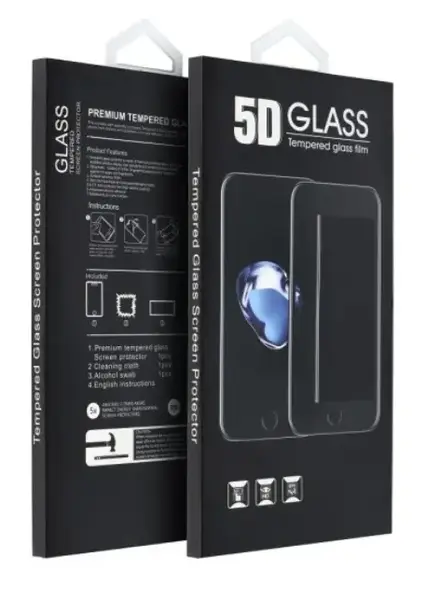 Folie de protectie Ecran OEM pentru Motorola Moto G15 / G15 Power / E15 / G05, Sticla Securizata, Full Glue, 5D, Neagra