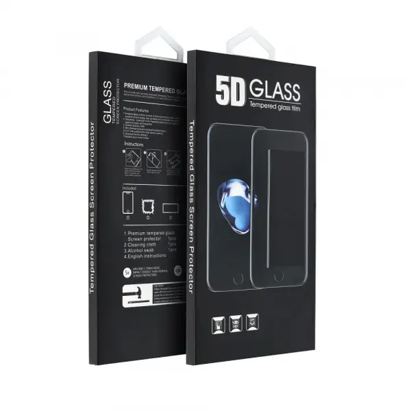 Folie de protectie Ecran OEM pentru Motorola Moto G35, Sticla Securizata, Full Glue, 5D, Neagra