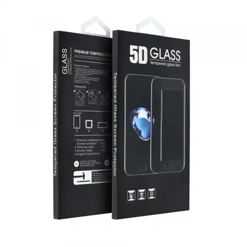 Folie de protectie Ecran OEM pentru Samsung Galaxy A17 4G / A17 5G / A16 5G A166 / A16 4G A165, Sticla Securizata, Full Glue, 5D, Neagra