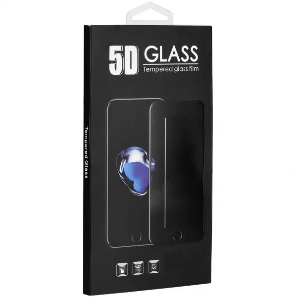 Folie de protectie Ecran OEM pentru Samsung Galaxy A20e A202, Sticla Securizata, Full Glue, 5D, Neagra