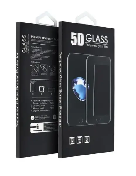 Folie de protectie Ecran OEM pentru Xiaomi Redmi 13 / 12, Sticla Securizata, Full Glue, 5D, Neagra