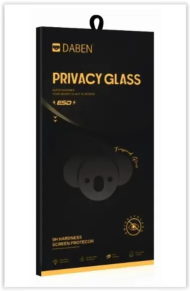 Folie de protectie Ecran Privacy Bear pentru Apple iPhone 14, Sticla Securizata, Full Glue