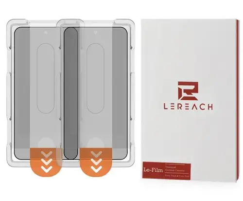 Folie de protectie Ecran Privacy Lereach pentru Xiaomi 17T Pro, Sticla Securizata, Full Glue, Set 2 bucati