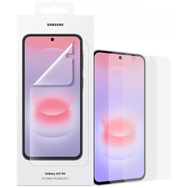 Folie de protectie Ecran Samsung pentru Galaxy A37 5G, Plastic, Set 2 bucati EF-UA376CTEGWW