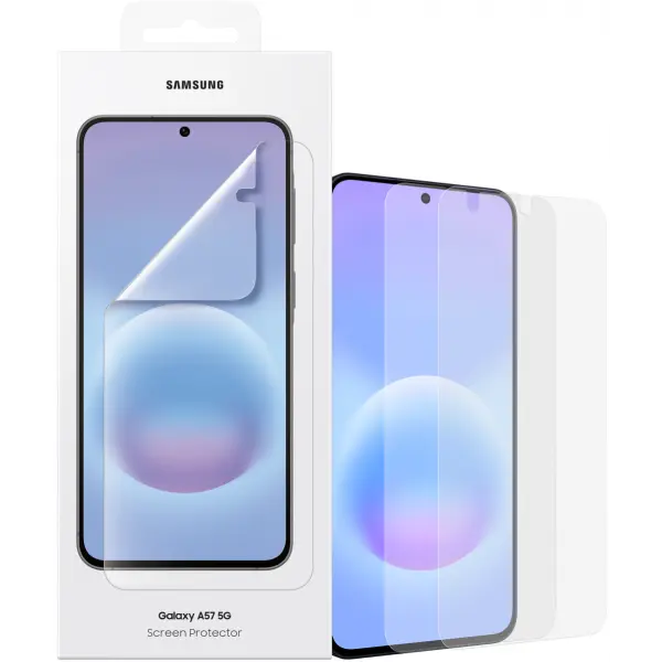 Folie de protectie Ecran Samsung pentru Galaxy A57 5G, Plastic, Set 2 bucati EF-UA576CTEGWW