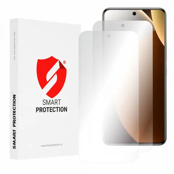 Folie de protectie Ecran Smart Protection Premium Classic pentru Xiaomi Redmi Note 15 Pro 5G, Plastic, Set 2 bucati