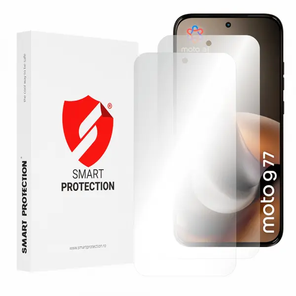 Folie de protectie Ecran Smart Protection Premium Classic pentru Motorola Moto G77, Plastic, Set 2 bucati