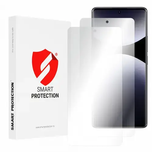 Folie de protectie Ecran Smart Protection Premium Classic pentru Xiaomi Redmi Note 14 Pro 4G, Plastic, Set 2 bucati
