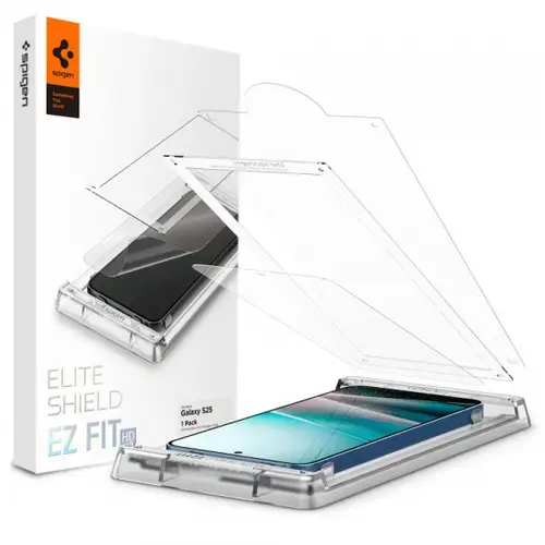 Folie de protectie Ecran Spigen Elite Shield EZ FIT HD pentru Samsung Galaxy S25 S931, Plastic