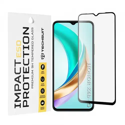 Folie de protectie Ecran Techsuit pentru Honor X6b, Sticla Securizata, Full Glue