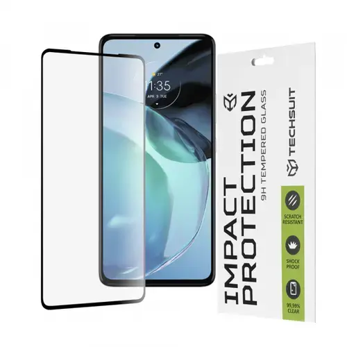 Folie de protectie Ecran Techsuit pentru Motorola Moto G72, Sticla Securizata, Full Glue, 111D