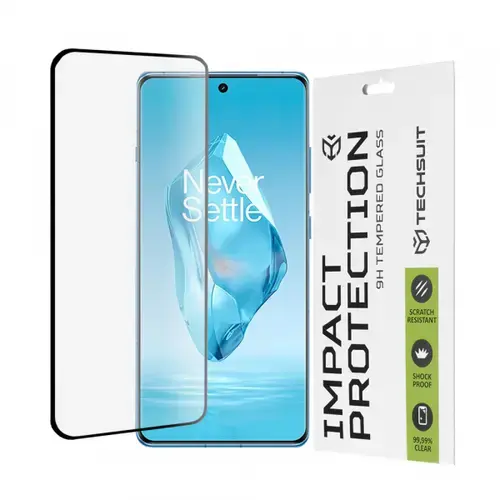 Folie de protectie Ecran Techsuit pentru OnePlus 12R, Sticla Securizata, Full Glue, 111D
