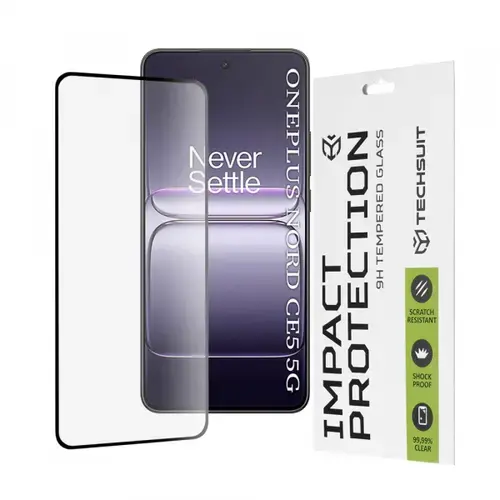 Folie de protectie Ecran Techsuit pentru OnePlus Nord CE5, Sticla Securizata, Full Glue, 111D