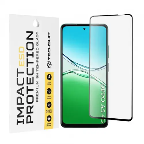 Folie de protectie Ecran Techsuit pentru Oppo A5 4G / A5 5G, Sticla Securizata, Full Glue