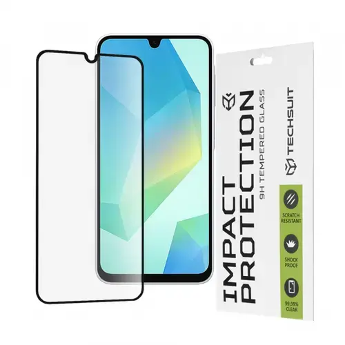 Folie de protectie Ecran Techsuit pentru Samsung Galaxy A16 5G A166 / A16 4G A165, Sticla Securizata, Full Glue, 111D