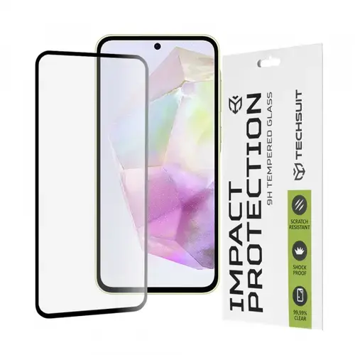 Folie de protectie Ecran Techsuit pentru Samsung Galaxy M56 M566 / M35 / A55 5G A556 / A35 5G A356, Sticla Securizata, Full Glue, 111D