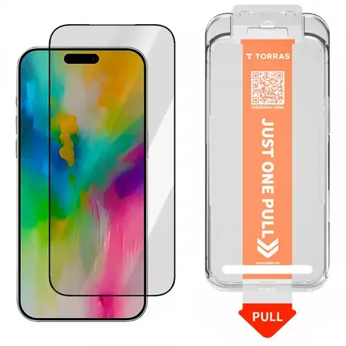 Folie de protectie Ecran Torras GlassGo Install Master pentru Apple iPhone Air, Sticla Securizata, Full Glue