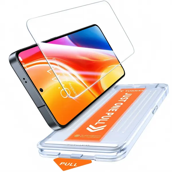 Folie de protectie Ecran Torras GlassGo Install Master pentru Samsung Galaxy S26 Plus S947, Sticla Securizata, Full Glue, Transparenta