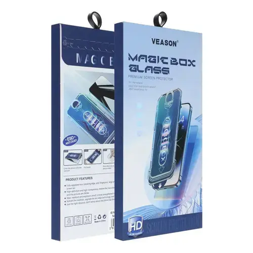 Folie de protectie Ecran Veason pentru Apple iPhone 11 / XR, Sticla Securizata, Full Glue, 6D, Neagra