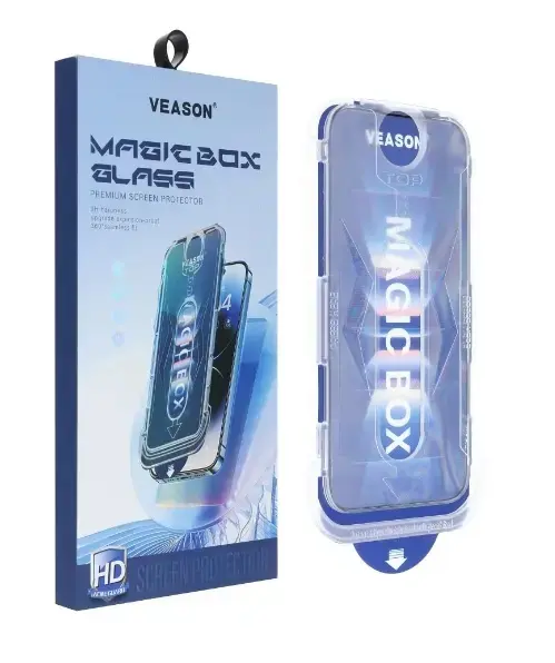 Folie de protectie Ecran Veason PRO pentru Apple iPhone 12 Pro Max, Sticla Securizata, Full Glue, 6D, Neagra