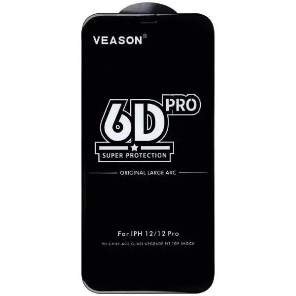 Folie de protectie Ecran Veason PRO pentru Motorola Moto E32s / E22s / E32 / G22, Sticla Securizata, Full Glue, 6D, Neagra