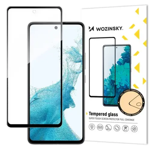 Folie de protectie Ecran WZK pentru Samsung Galaxy A53 5G A536, Sticla securizata, Full Glue, Neagra