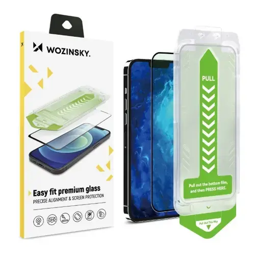 Folie de protectie Ecran WZK Premium pentru Apple iPhone 14 Plus, Sticla Securizata, Full Glue, Neagra