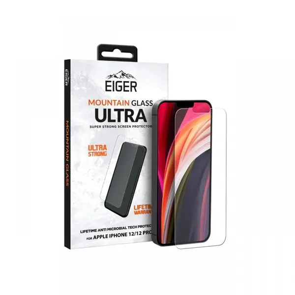 Folie iPhone 12 / 12 Pro Eiger Sticla Mountain Glass Ultra Clear