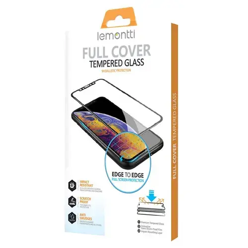 Folie Lemontti Sticla Full Fit compatibila cu Huawei P50 Black, 1 fata, 9H, 0.33mm