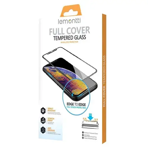 Folie Lemontti Sticla Full Fit compatibila cu Samsung Galaxy A73 5G, Black ,1 fata, 9H, 0.33mm
