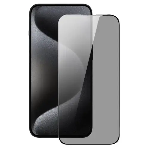 Folie Lemontti Sticla Privacy Full Fit pentru iPhone 17 Pro Max, Negru