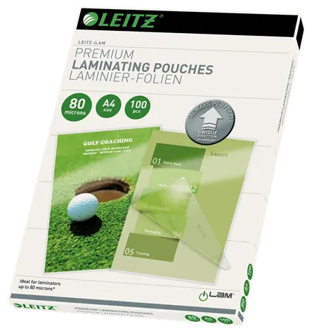 Folie pentru laminare la cald Leitz UDT A4 80 microni 100 bucati/top Folie pentru laminare la cald Leitz UDT A4 80 microni 100 bucati/top