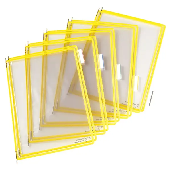 Folie pentru sistem de prezentare Tarifold A4 10 bucati/set Folie pentru sistem de prezentare Tarifold A4 10 bucati/set galben