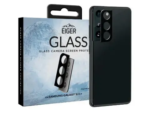 Folie Protectie Camera Eiger 2.5D Glass Clear EGSP00724 pentru Samsung Galaxy S21 Plus (Negru)