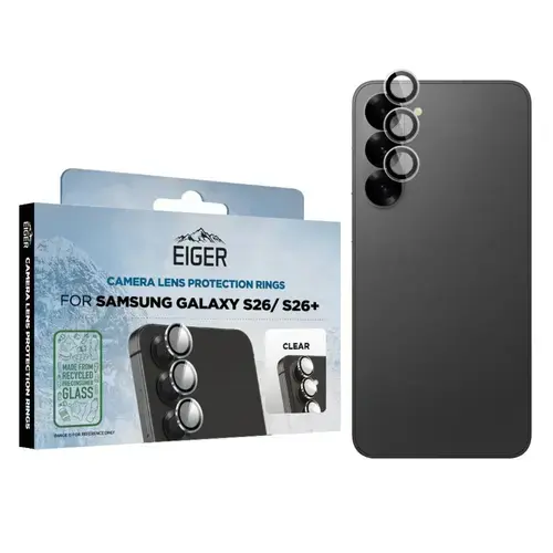 Folie protectie camera Eiger Camera 3D Mountain Glass pentru Samsung Galaxy S26 / S26 Plus