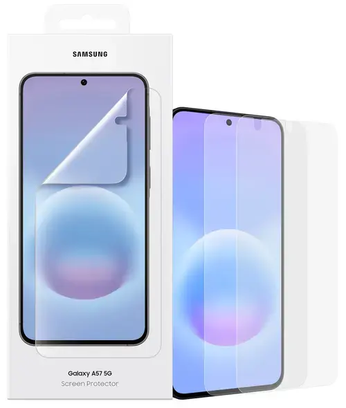Folie protectie ecran Samsung Clear EF-UA576CTEGWW pentru Galaxy A57,2 bucati (Transparent)