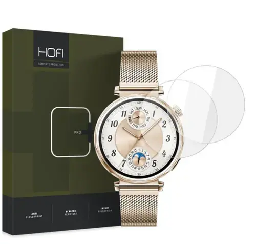 Folie Protectie HOFI Glass PRO+ pentru Huawei Watch GT 5 41mm, Set 2 bucati, Sticla Securizata
